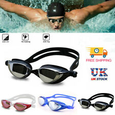 Adjustable Anti UV Anti Fog Swimming Glasses Swim Goggles Eye Protect Adults UK
