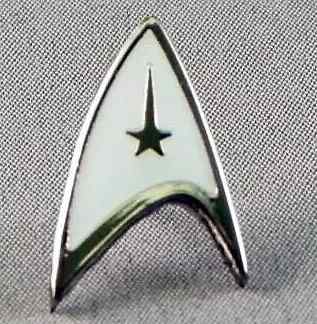 Star trek pin badges white - star,