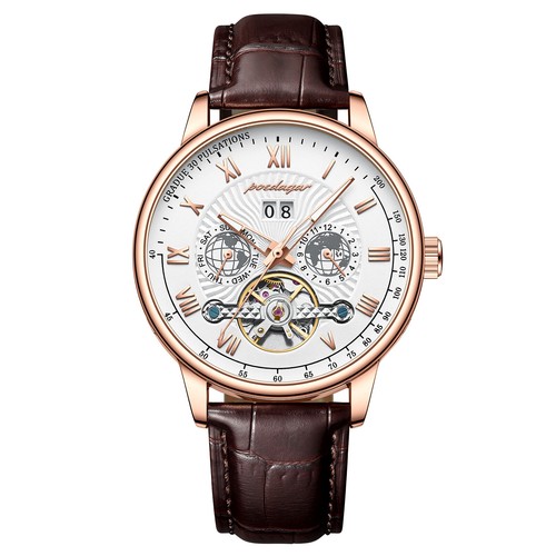 Men calendar watches leather - watches,