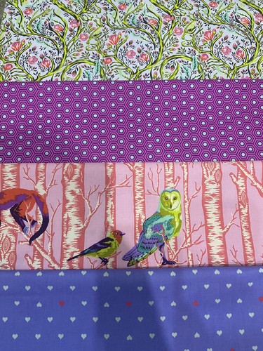 Tula pink forest animal hexy - animal,