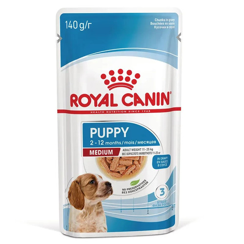 Puppy wet food gravy - puppy, medium