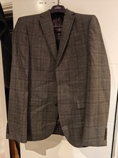 BRAND NEW NEXT 3 Piece Suit Men's Dark Grey 38L Jacket 32W Long  Trousers