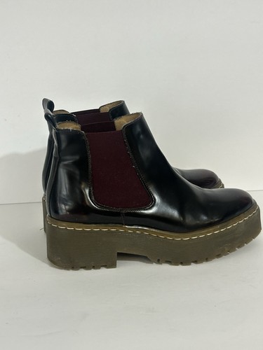 Topshop burgundy patent - burgundy,