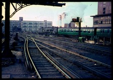 Original AGFA 35mm Rail Slide: LONDON WATERLOO: STEAM: WC Class: 34004: 1960's