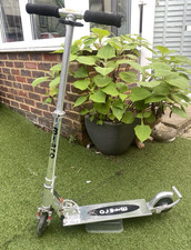 Original Micro Scooter Sprite Classic Silver Foldable-Adjustable Handlebar-5-12Y