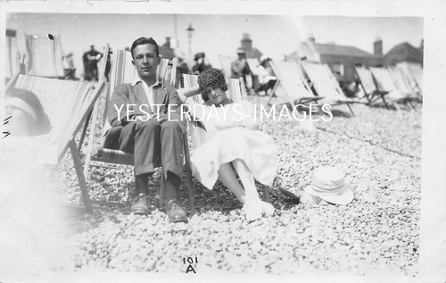 Young couple seaside deck - seaside,