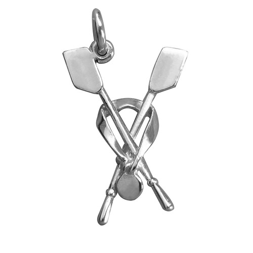 925 sterling silver - silver, crossed