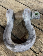 17 Ton Alloy Bow Shackle Screw Pin Tested Galvanised Lifting Towing Recovery CE