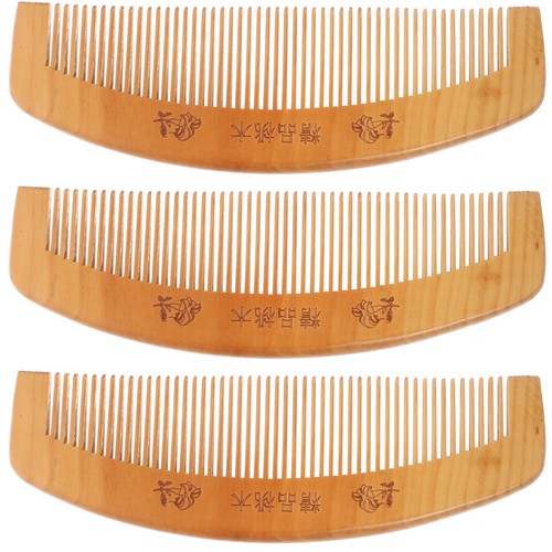 3pcs wood comb anti static - wood,