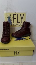 Fly London Leather Boots Size UK 5 EU 38