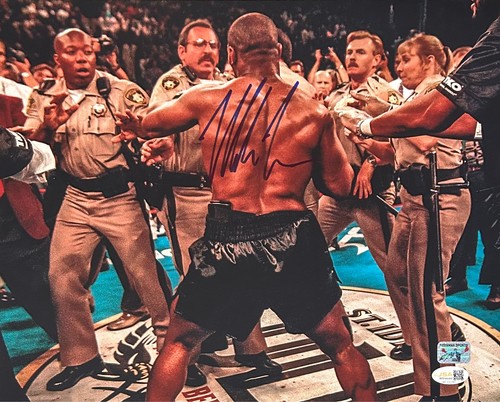 Mike tyson autographed 11x14 - mike,