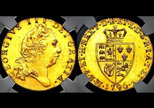 Top Pop 1796 George III Great Britain London Mint Gold Spade Guinea NGC MS64