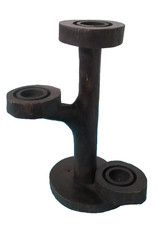 Wood 3 Arm Candelabra Tea
