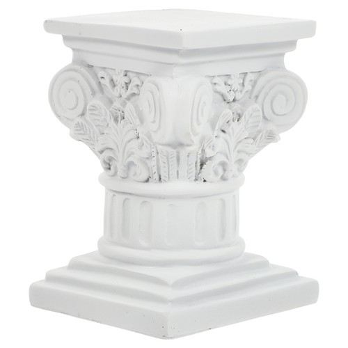White roman pillar - white,