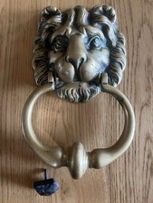 Heavy Vintage Brass Lion Head