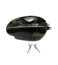 Velocette Thruxtion Black Aluminium Petrol Tank with Cap Tap/compatible for