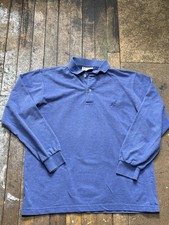 Australian By L’alpina Blue Long Sleeved Men’s Polo Shirt Size 48 L Large B17