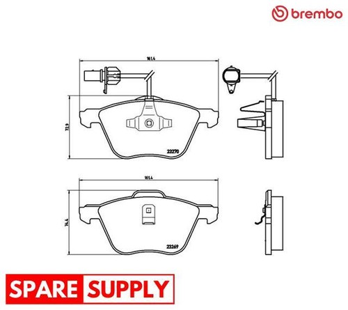 Brake pad set disc - brake,