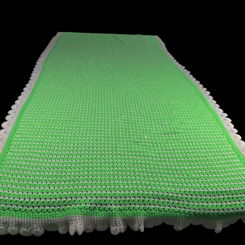 Vintage crocheted blanket - vintage,