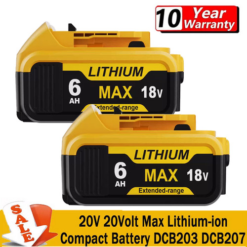 2pack 18v battery - battery, dewalt