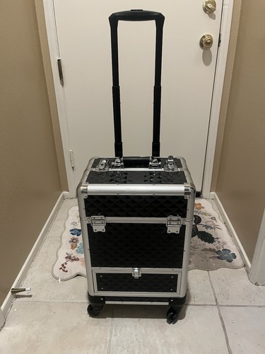 Rolling makeup case travel - rolling,