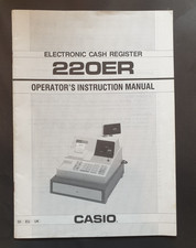 CASIO 220ER CASH REGISTER OPERATORS INSTRUCTION MANUAL. EPOS