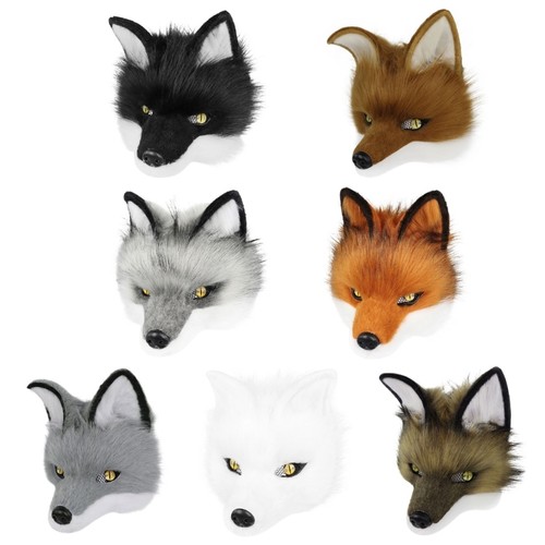 Wolf head half face - face, mask