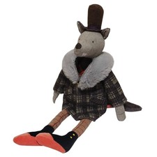 Moulin Roty Il Était une Fois The Gentleman Wolf soft toy Plush 55cm