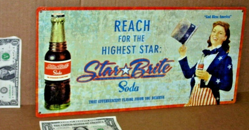 Star brite soda tin - soda,