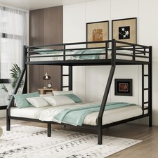 Metal Queen over King Bunk Bed