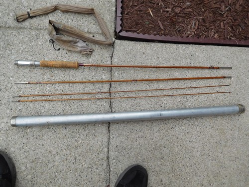Vintage split bamboo 3pc - bamboo, fly