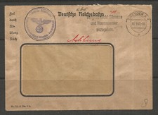 ? ? OSBURGH – GERMANY. 1941. DEUTSCHE REICHSBAHN COVER. DRESDEN - FRIEDRICHSTA