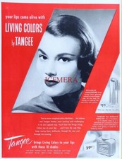TANGEE Lipstick & Miracle Make-Up Range Cosmetics 1956 Advert - Original Print