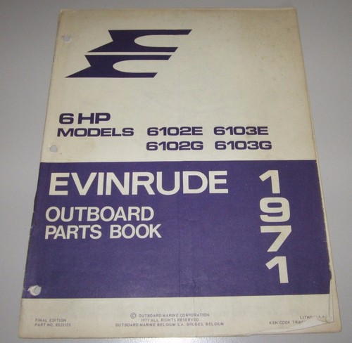 Parts book evinrude - parts,