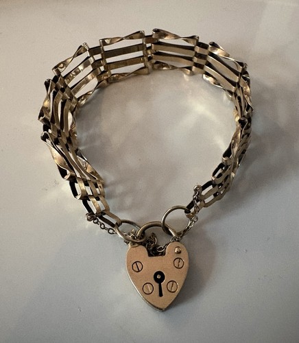 Gold gate bracelet - gold,
