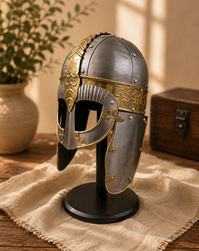 Gjermundbu viking helmet anglo - viking,