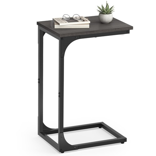 Shaped end table small - c-shaped, side