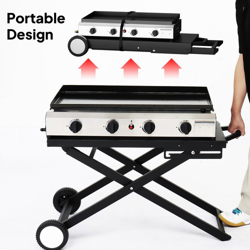 Portable foldable gas - foldable, bbq