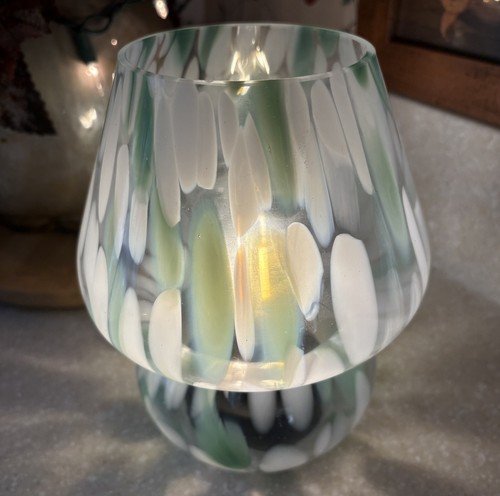 Confetti glass mushroom lamp - confetti,