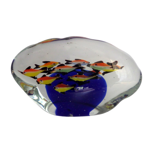 Vintage art glass double sided - glass,