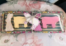 BNIB 4 X JOULES ANIMAL BATH BOMBS FIZZERS PIG HARE BUNNY RABBIT NEW BOXED SET