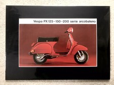 Vintage VESPA Italian 1978 Mini Poster Brochure PX150 PX125 P200E Scooter MODS