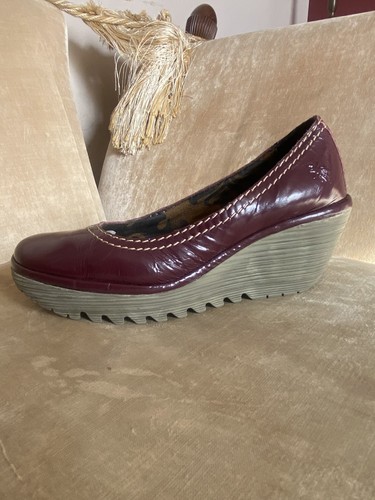 Fly london yaz burgundy patent - fly,