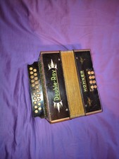 C#/D Hohner double ray melodeon button accordion with saltarelle reeds