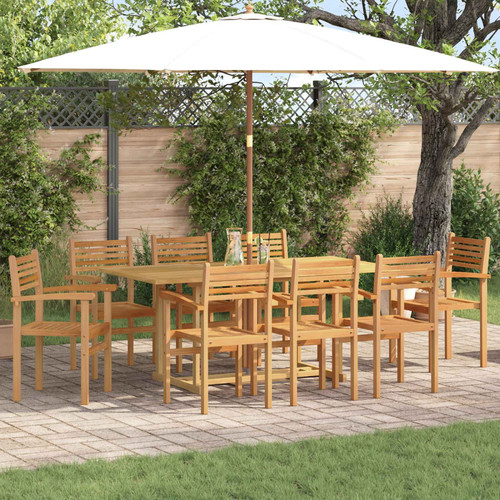 Garden dining set brown solid - set,