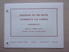 ROVER GAS TURBINE CAR orig