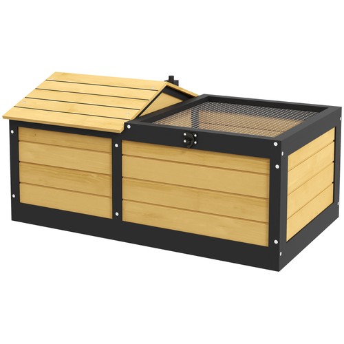 Pawhut wooden tortoise house - wooden,