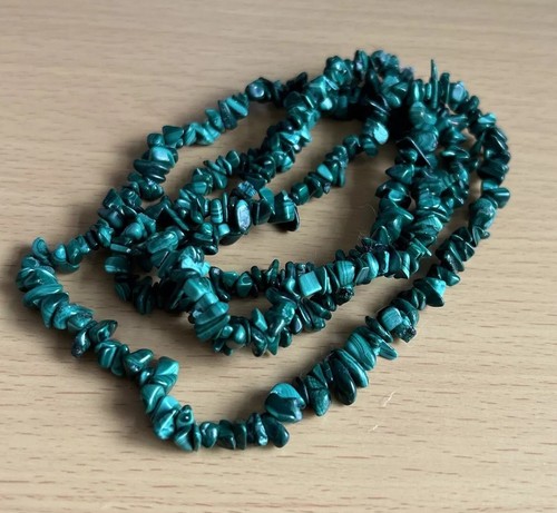 Malachite beaded necklace - beaded,