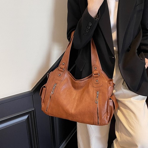 Large capacity leather - leather, womens