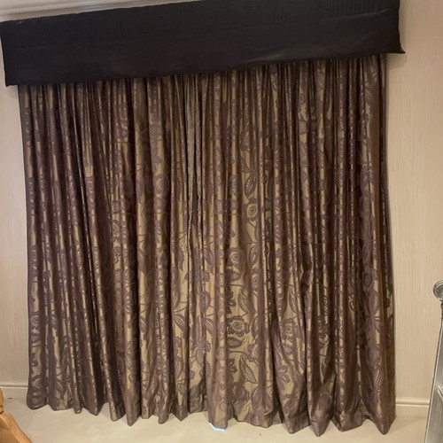 Lined curtains and two exactly - and,